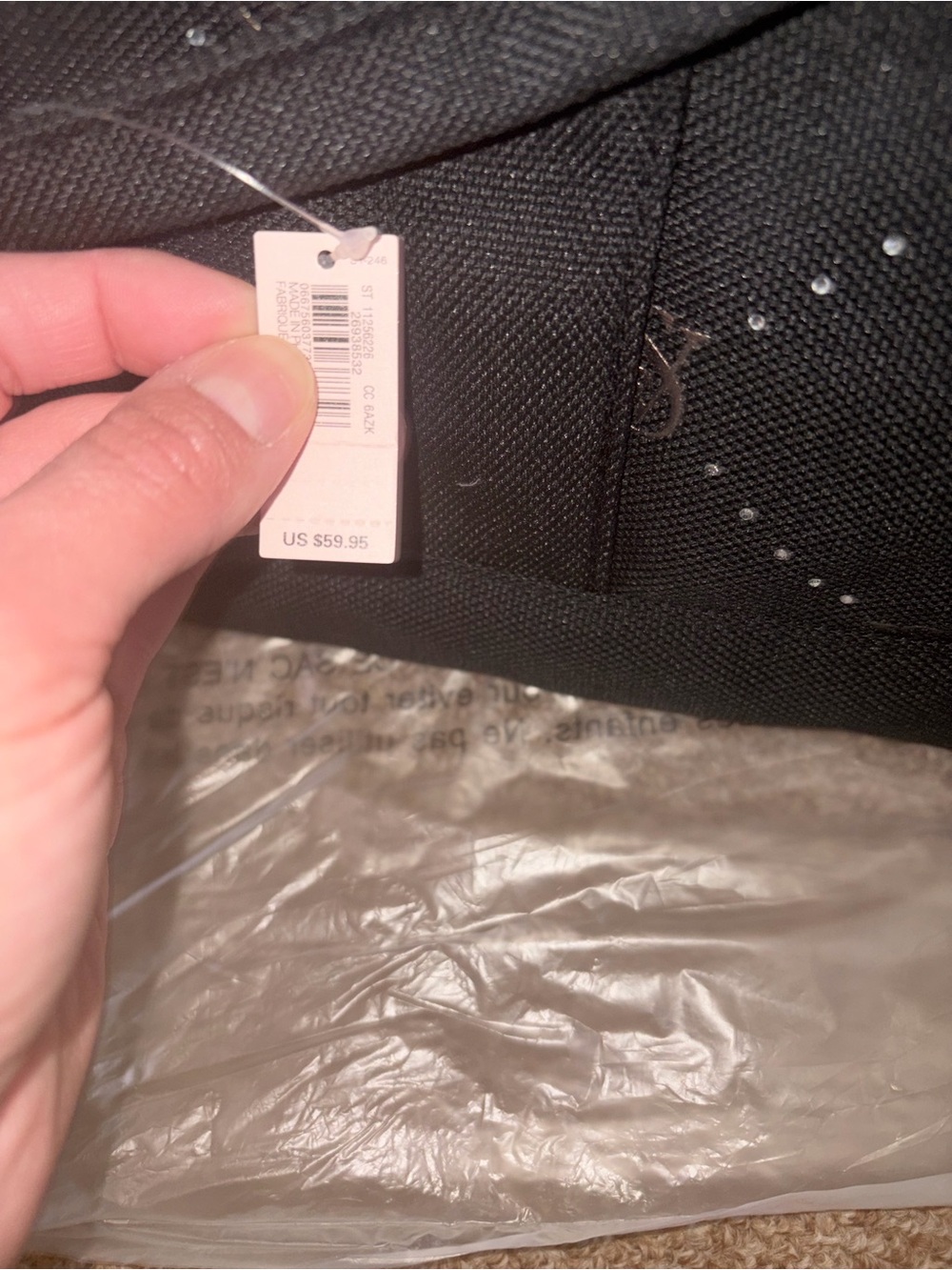 Victoria's Secret Black Tote with Logo Tag - Picture 5 of 5